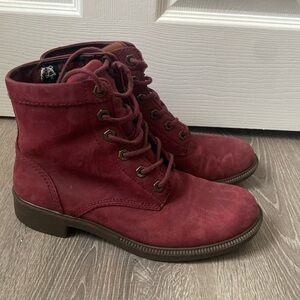 KODIAK Maroon Lace Up Boots - WATERPROOF